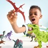 19 PCS Realistic Dinosaur Figures & Trees for Toddlers, Dinosaur Toys with Activity Play Mat & Cage, Dino Playset Toys for Kids Boys Girls Gift 3-5 - 3 of 4