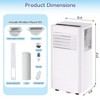 8000 BTU Mobile Air Conditioner,3 In 1 AC Unit with 360 Degree Cast,Cools 420 Sq Ft Fast, Sleep Mode, Built-In Dehumidifier, Fan Mode - 4 of 4