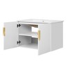 Chery Life 30" in White Vintage Bathroom Storage Vanity Cabinet with 2 Soft Closing Doors - 4 of 4