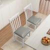 Tangkula Wooden Dining Chair Set of 2 w/Rubber Wood Frame & Padded Seat & Curved Back - 2 of 4