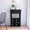 NicBex 1 Drawer Rolling Kitchen Island Cart with 2 Open Shelves,Kitchen Island on Wheels with Storage,Island Table for Kitchen - 3 of 3