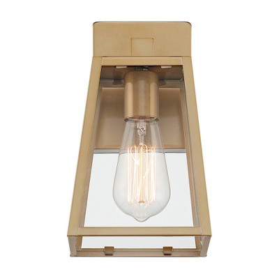 Arrington 10" High Soft Gold Industrial Outdoor Wall Light