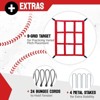 Zealfeel Baseball Rebounder Net 4x4.5FT with 5 Angles, Pitch Back Trainer with 2 Strike Zones - 4 of 4