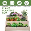 FDW Raised Garden Bed,Elevated Wood Planter Box Outdoor and Indoor Planter Box Garden Planter Box for Vegetable Flower,Natural - 3 of 4