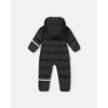 Deux par Deux Baby Unisex One-Piece Baby Cloud Compressible Snowsuit Designed for Car Seat Black - 3 of 4