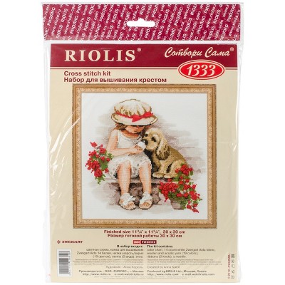 RIOLIS Counted Cross Stitch Kit 11.75"X7.75"-Cottage Garden