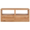 vidaXL TV Stand 35.4 in.x11.8 in.x15.7 in. Solid Wood Teak - 3 of 4