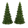 Transpac 6.0 Inch Iridescent Tree Decor Evergreen Tree Sculptures - 2 of 3