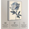 Art Remedy Delicate Blue Flower Minimalistic Botanical and Floral Art Prints Framed - 3 of 4