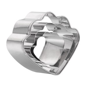 Unique Bargains Durable Rust-proof Dishwasher Safe Cookie Cutter Assorted Sizes 3 Pcs - 1 of 4