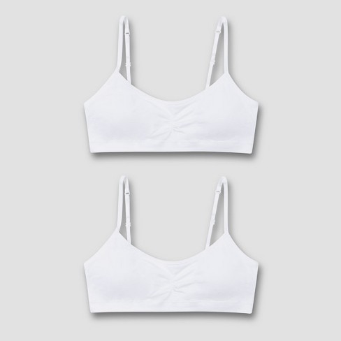 Hanes Girl's Seamless Foam Bra (Pack of 2), Wht/Wht, Small : :  Clothing, Shoes & Accessories