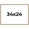 PosterPalooza | 34x24 Thin Barnwood Picture Frame, UV Acrylic, 2 Finishes - Grey and Black - 2 of 4