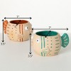3.5"H Sullivans Frolicking Fish Planter Set of 2, Multicolored - 4 of 4