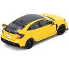 Honda Civic Type R (FK8) RHD (Right Hand Drive) Yellow with Black Top 1/64 Diecast Model Car by Inno Models - 2 of 4