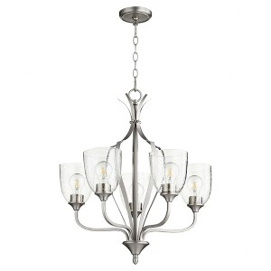 Quorum Lighting Jardin 5-Light Chandelier, Satin Nickel, 24 Width, 25.5 Height - 1 of 1