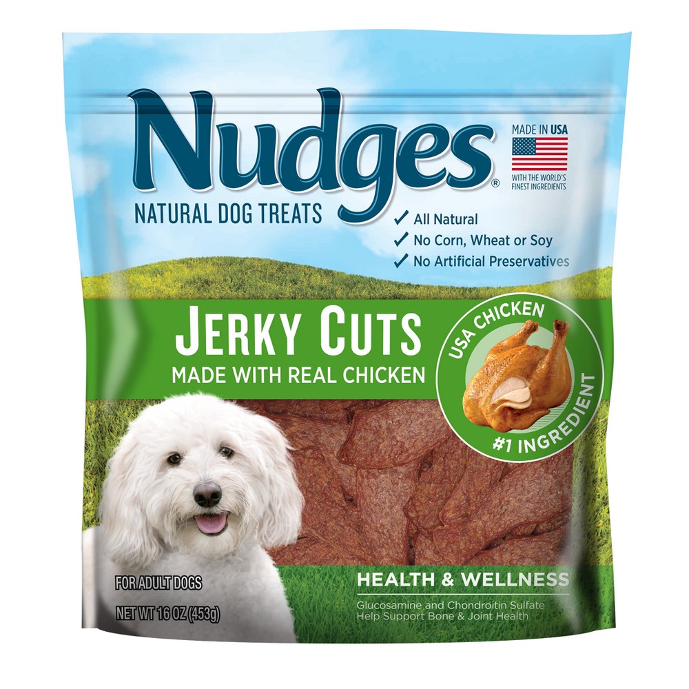 Blue Buffalo Nudges with Chicken Jerky Cuts Natural Dog Treats - 16oz