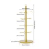 YIYIBYUS 2Pcs Wine Glass Display Stand, Champagne Tower, 4 Tier Cocktail Tree Stand - 4 of 4