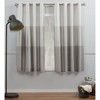 Set of 2 Chateau Striped Faux Silk Light Filtering Grommet Top Window Curtain Panels - Exclusive Home - 2 of 4