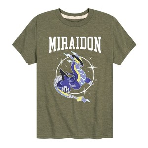 Boys' - Pokémon - Miraidon Collegiate Short Sleeve Graphic T-Shirt - 1 of 4