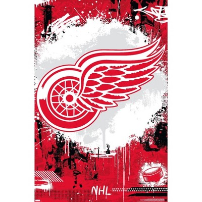 Detroit Red Wings Hockeytown Official NHL Team Logo Poster