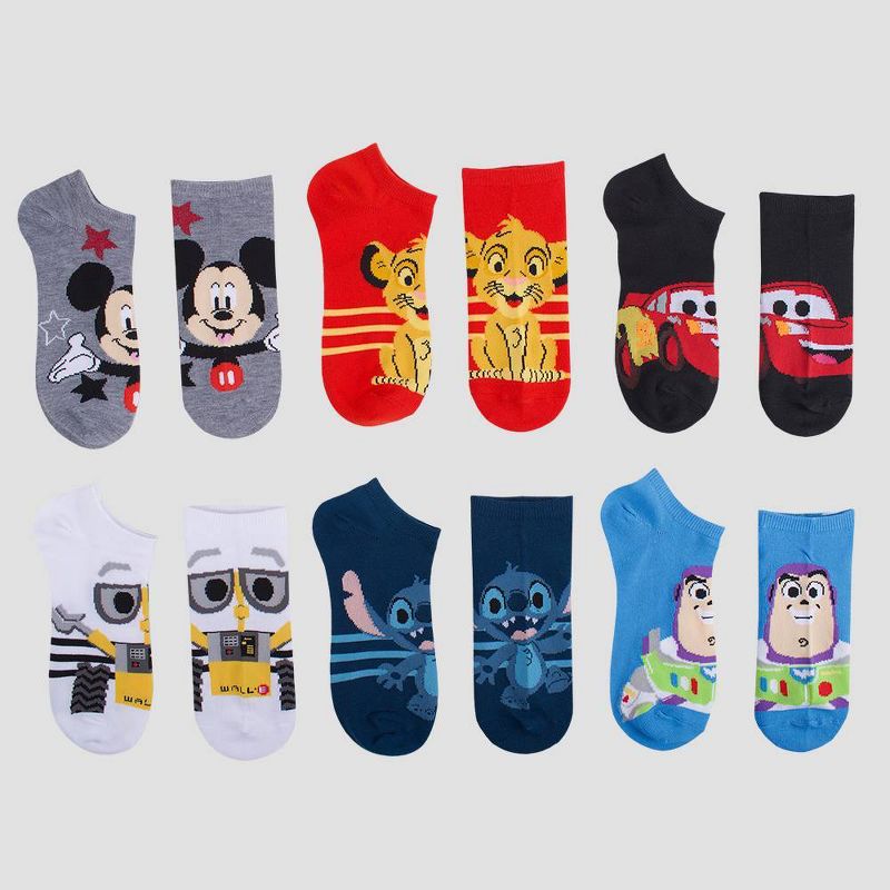 Boys' Disney 100th Anniversary 6pk Socks - Light Gray, 2 of 7
