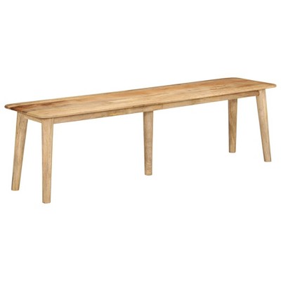vidaXL Bench 63 in.x15.7 in.x17.7 in. Solid Wood Mango