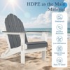 Aoodor HDPE Outdoor All-Weather Folding Adirondack Chair for Patio, Garden, Backyard, Deck Lawn Fire Pit 32'' (L) x 29'' (W) x 37'' (H) - 4 of 4