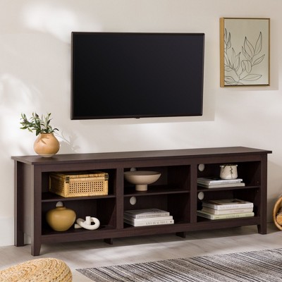 NicBex TV Stand for 80 Inch TV,TV Entertanment Center with 6 Open Storage Shelves,Modern TV Console Table for Living Room