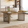 Tribesigns 63" Modern Executive Office Desk, Large Computer Desk with Slatted Pedestal - 2 of 4