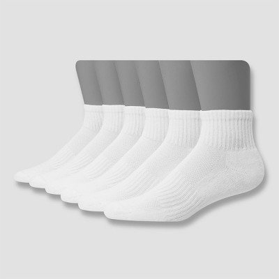 Men's Athletic Premium Cotton Cushioned Plain Ankle Crew Socks