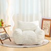 CAVINAS Corduroy Fabric Bean Bag Chair,Lazy Sofa Chair with Armrest and High-Resilience Shredded Foam,Modern Lounge Chair for Living Room - 4 of 4