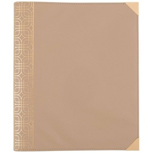 Cambridge 1" Round Ring Binder Flex Timeless Taupe: Workstyle Presentation Binder, Flexible Cover, 125 Sheet Capacity - 1 of 4