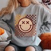 Simply Sage Market S.W.Smiley Fall Checkered Smiley Sweatshirt - 2 of 4