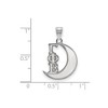 Black Bow Jewelry Sterling Silver Gamma Phi Beta Greek Life Small Pendant - 2 of 3