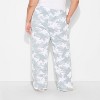 Women's Camo Ghost Straight Leg Graphic Lounge Pants - Gray - 3 of 3