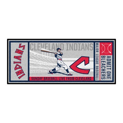 MLB Cleveland Indians 30"x72" Retro Ticket Runner Mat