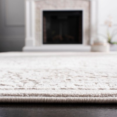 Elegant Ivory Floral Hand-Knotted Runner Rug - 2'3" x 6'