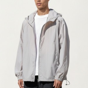 Alilang Men's Lightweight Hooded Windbreaker Jacket with Full Zip