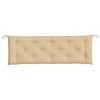 vidaXL Garden Bench Cushion Melange Beige 59.1"x19.7"x2.8" Fabric - 4 of 4