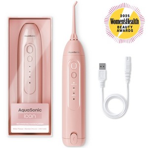 AquaSonic Icon Electric Water Flosser - 150ml Tank, Cordless Rechargeable, Waterproof, Portable Oral Irrigator - 1 of 4