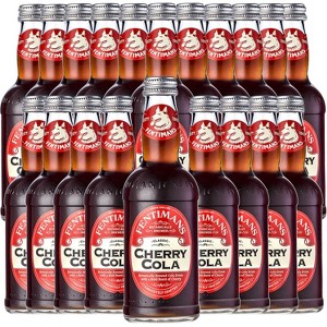Fentimans Botanically Brewed Cherry Cola Sparkling Soda, 20 Pack, 9.3 fl oz Bottles – Premium Craft Soda/Mixer for Cocktails & Refreshing Drinks - 1 of 4
