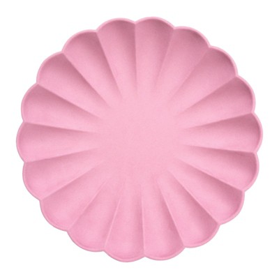 Meri Meri Deep Pink Simply Eco Large Plates