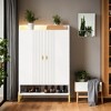 Hommoo 6-Tier Shoe Cabinet for Entryway White - 2 of 4