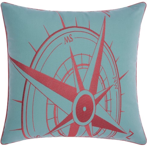 Outdoor Pillows L1523 Aqua coral 20 X 20 Target