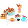 JuzToys 75pcs DIY Birthday Cake Toy Set – Make Your Own Cake Kit for Kids, Pretend Kitchen Play Food Cutting Toy - 2 of 4