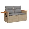 vidaXL Garden Sofa Set Grey PE rattan Large Modular Garden Sofa Set - 4 of 4