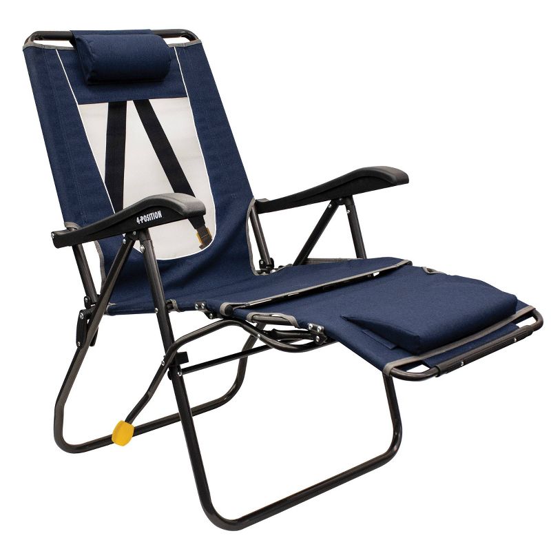 GCI Outdoor Legz Up Lounger Portable Folding Lounge Chair - Heathered Indigo, 1 of 13