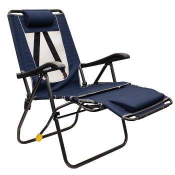 GCI Outdoor Legz Up Lounger Portable Folding Lounge Chair - Heathered Indigo