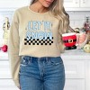 Simply Sage Market Women's Graphic Sweatshirt Let It Snow Checkered - 2 of 3