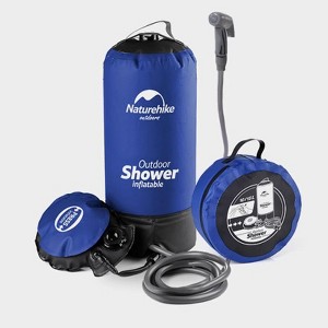 Naturehike Portable Camping Shower,11L Shower Bag with Foot Pump and Handy Nozzle, Kit,for Beach Hiking Trip,Camping,Garden Shower, Outdoor Shower - 1 of 4